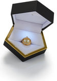 “Gold” Gold Ring watch with a Gold dial |Précieux Suprême - Précieux Suprême