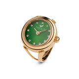 “Festive” Gold Ring watch with a Emerald Green dial |Précieux Suprême - Précieux Suprême 